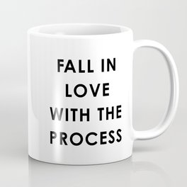 FALL INLOVEWITH THEPROCESS Coffee Mug | Life, Digital, Stencil, Concept, Love, Graphicdesign, Process, Comic, Watercolor, Decor 