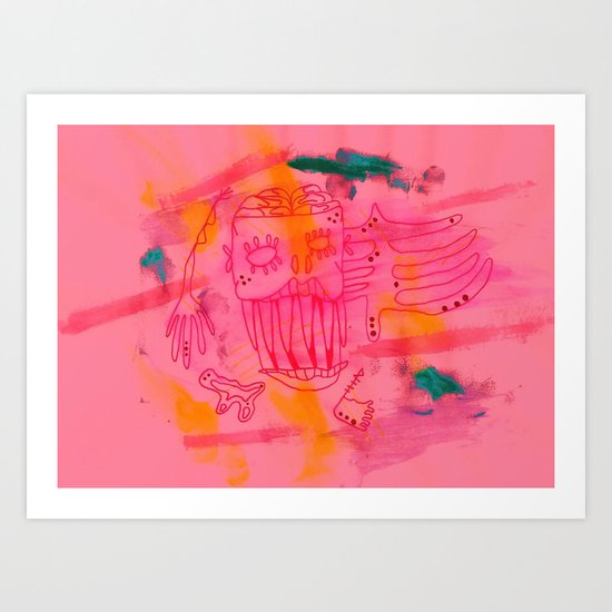 Over me Art Print