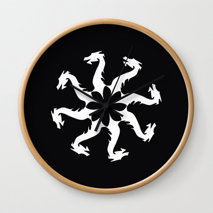 Game of Dragons Circle Crest  Wall Clock