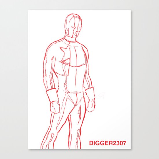 Supersketch Canvas Print
