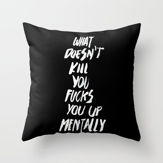 Mentally, alternative Throw Pillow