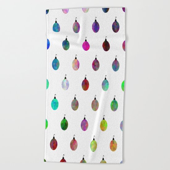 Christmas Decoration Beach Towel