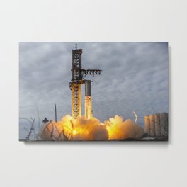 Booster 7 31 Engine Static Fire Wide Metal Print