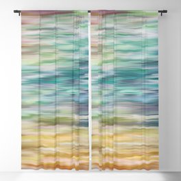 Abstract painting color texture Blackout Curtain