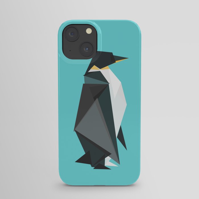Fractal geometric emperor penguin iPhone Case