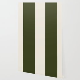 Dual (Olive Green & Cream) Wallpaper | Winter, Olivegreen, Darkgreen, Green, Abstract, Holiday, Midcenturymodern, Beige, Cream, Graphicdesign 