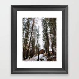 Cabin in the Woods Framed Art Print