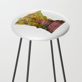 Minnesota Map Forest Path Counter Stool