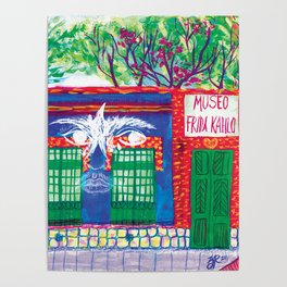 Frida's Blue House (Casa Azul) Poster