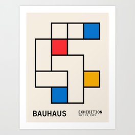 Bauhaus Blocks Art Print
