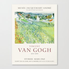 Vincent Van Gogh Vineyards at Auvers Art Exhibition Print Canvas Print