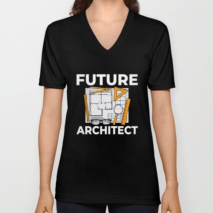 Architecture Designer Engineering House Architect V Neck T Shirt