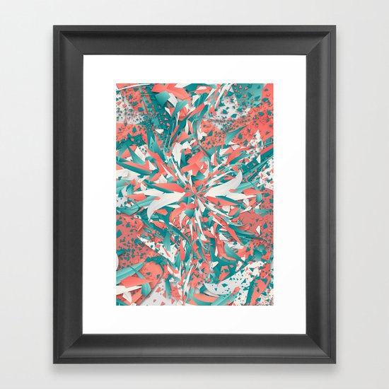 Pastel Explosion Framed Art Print