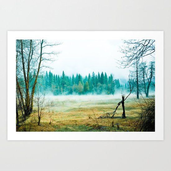 Yosemite Fog Art Print