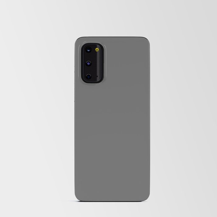 Dark Coal Gray Grey Solid Color Pairs PPG Slate Mine PPG0996-6 Android Card Case