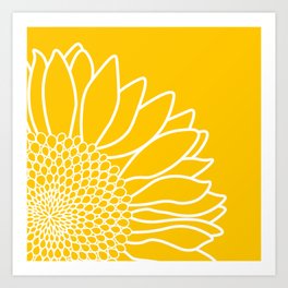 Sunflower Cheerfulness Art Print