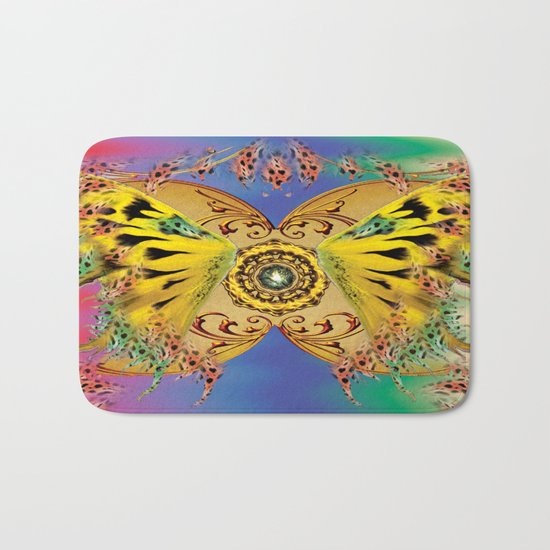 The dance of the butterfly Bath Mat