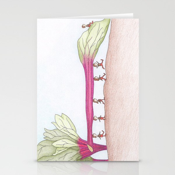 Garden Brownies in the Rhubarb Stationery Cards