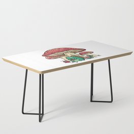 Cottagecore Frog and Mushroom House Coffee Table