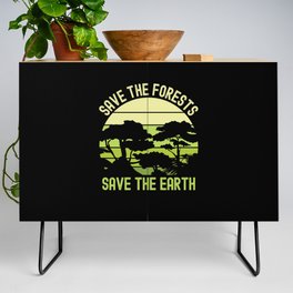 Earth Day, Save The Forests Save The Earth Nature Credenza