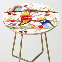 Royal birds special edition white background  Side Table