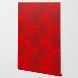 Red Color Gradient Circle Line Art  Design Wallpaper