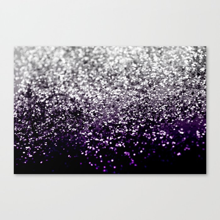 Dark Night Purple Black Silver Glitter #1 #shiny #decor #art #society6 Leinwanddruck Dark Night Purple Black Silver Glitter #1 #shiny #decor #art #society6 Leinwanddruck
