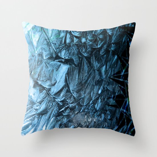 Geometric Frost Throw Pillow