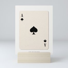 Ace of Spades Playing Card Art Print Trendy Mini Art Print