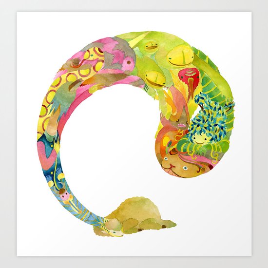 Alpaca Dream #1 Art Print
