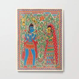 Shiva - Parvati Metal Print