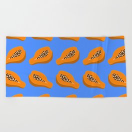 Papaya blue Beach Towel