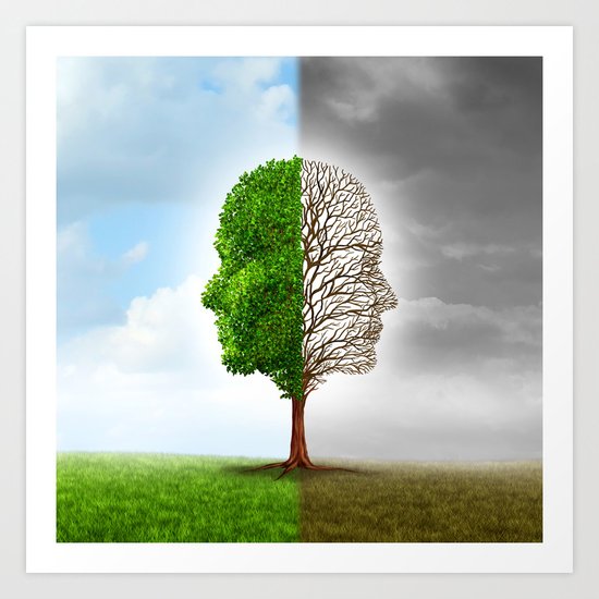 Seasons Tree Art Print
