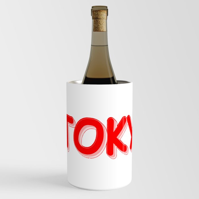 "#Tokyo" Cute Design. Buy Now Wine Chiller