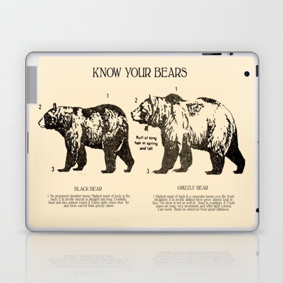 Know Your Bears Laptop & iPad Skin