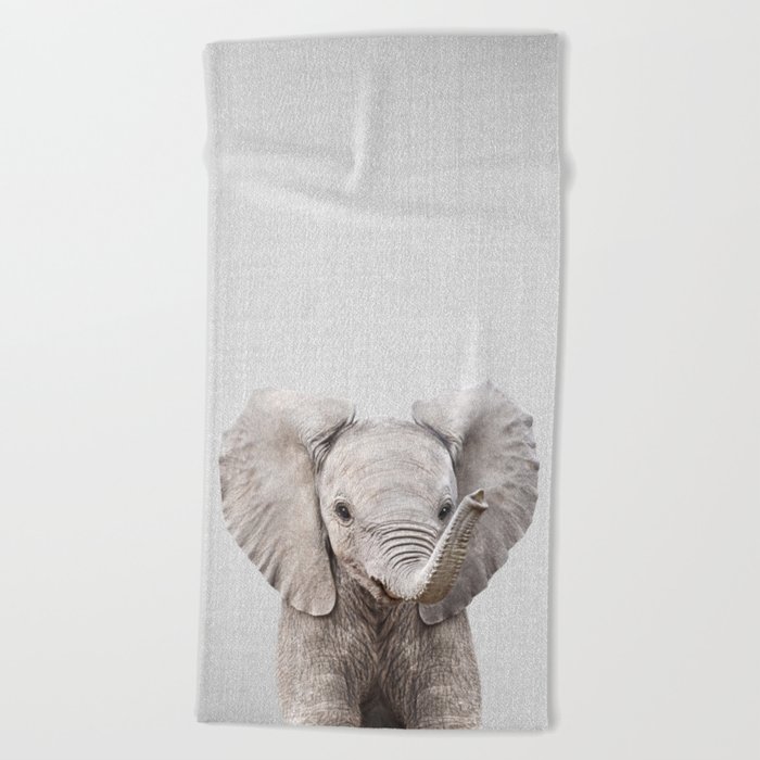 Baby Elephant - Colorful Beach Towel