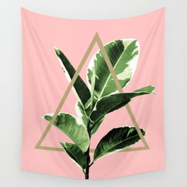 Ficus Elastica Geo Finesse #1 #tropical #foliage #decor #art #society6 Wall Tapestry