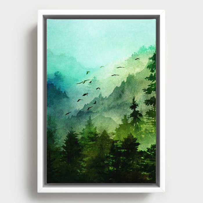 Mountain Morning Framed Canvas