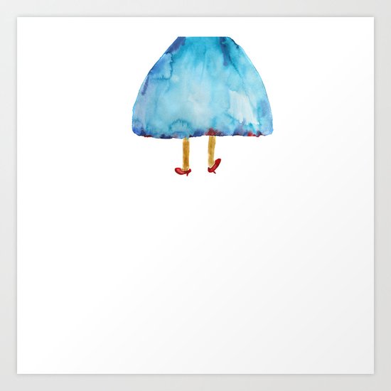 'I am leaving!' Art Print