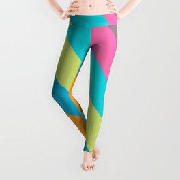 Basically Fabulous Multicolor Stripes Pattern Leggings