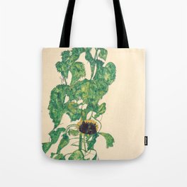 Egon Schiele "Sonnenblumen" Tote Bag