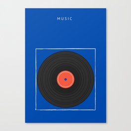 MUSIC record player Canvas Print