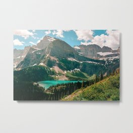 Grinnell Lake In Glacier National Park Metal Print | Scenery, Intothewild, Traveldestination, Lake, Glacier, Naturephotography, Beautifulplace, Photo, Grinnell, Nationalpark 