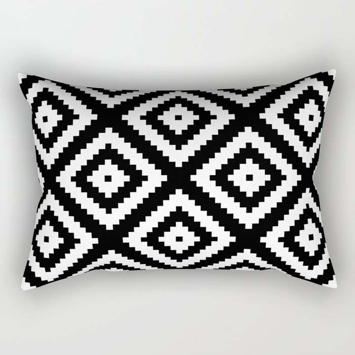 Tribal B&W Rectangular Pillow