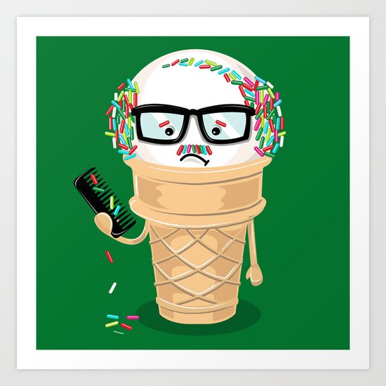 Ice Cream Coneover (Holiday Edition) Art Print