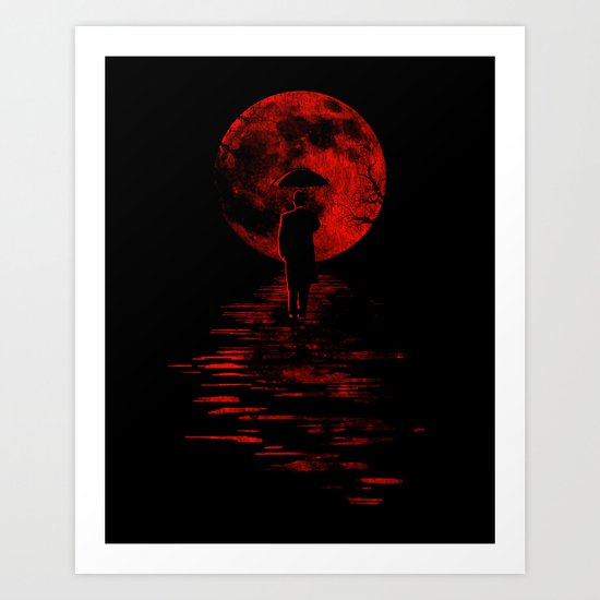 Rainman in Red Art Print