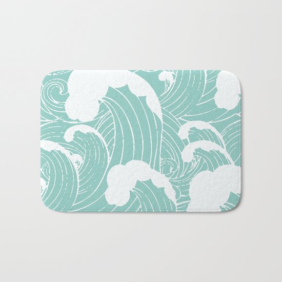 Refreshing waves Bath Mat