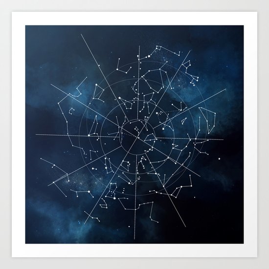 Celestial Map Art Print