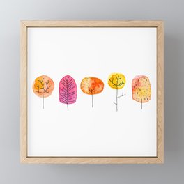 Autumn Trees Framed Mini Art Print