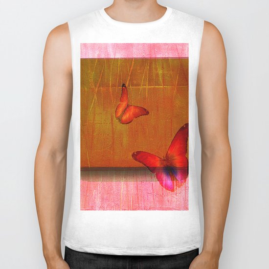 The butterflies of the day sunrise Biker Tank